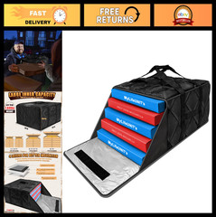 Thermal Insulated Pizza Delivery Bag — 20″x20″x11″ — Holds 5-6 Large Pizzas