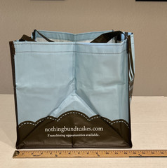 Nothing Bundt Cake Delivery Bag Signature Logo Reusable Handles Square 12″ x 13″
