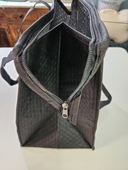 Set Of Two (2) Insulated Delivery Bags, Black, Zipper Closable