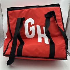 GRUBHUB Official Large 19″x19″x9” Insulated Food Delivery Carrying Tote Bag Red