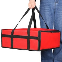 20″x20″x6″ Insulated Pizza Delivery Bag for Food Delivery Doordash Pizza Carrier