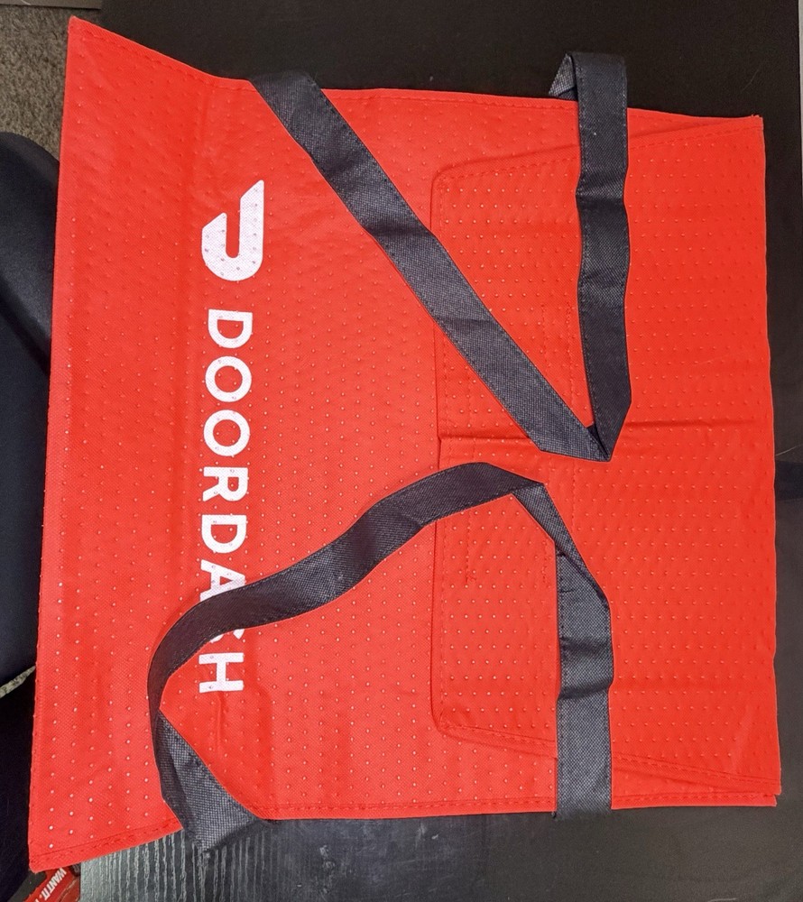 DoorDash Large Insulated Pizza Food Delivery Bag 19x19x5″ NEW
