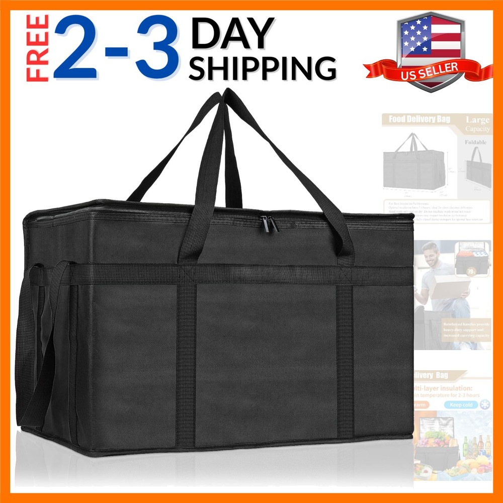 Insulated Bags for Food Delivery, XXXL Pizza Delivery Bags, Large Capacity Co…