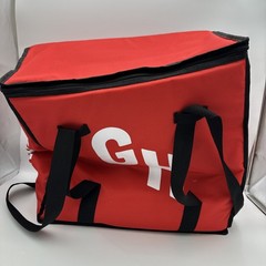 GRUBHUB Official Large 19″x19″x9” Insulated Food Delivery Carrying Tote Bag Red
