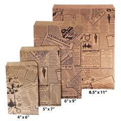 Newsprint/Kraft Paper Gift Bags — Shopping/Sales/Tote Bags