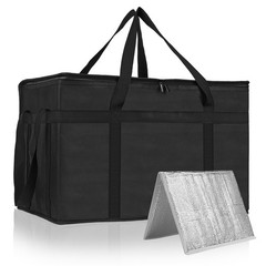 XXXL Insulated Food Delivery Bags with Removable Bottom, Large Cooler Bag for Pi