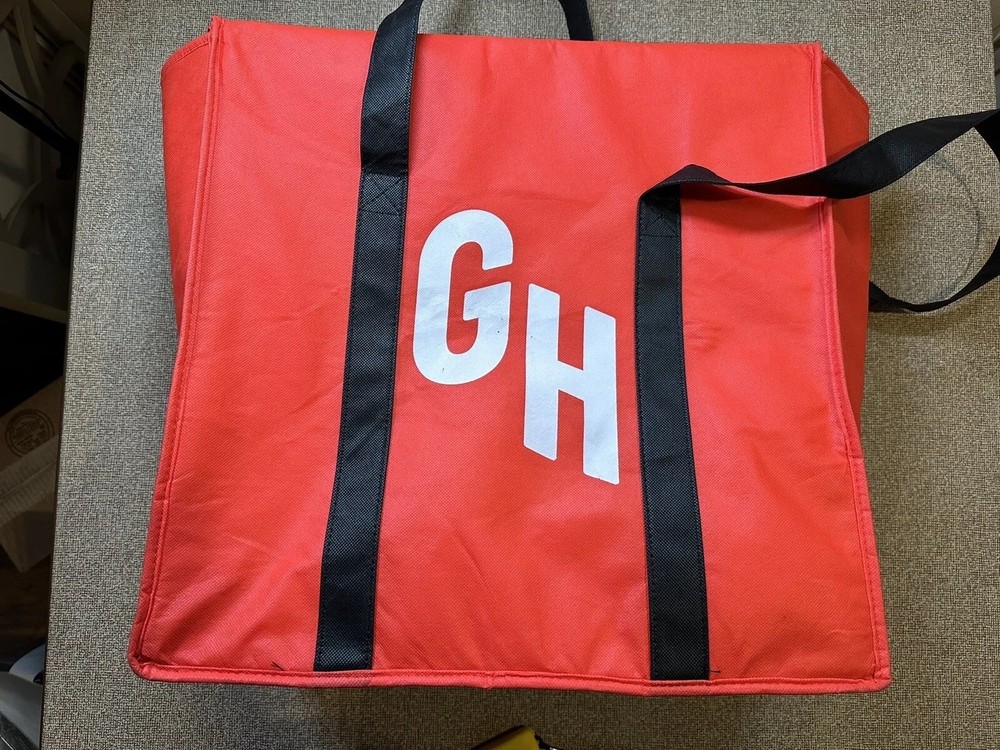 Grub hub Official Large 17x17x8 Insulated Food Delivery Carrying Cooler Grubhub