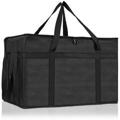 XXXL Insulated Pizza Delivery Bag — Large Thermal Carrier for Hot/Cold Food, Cat