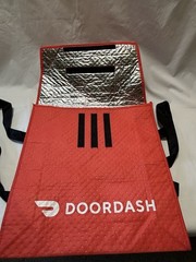 Foldable Insulated DoorDash Pizza Food Delivery Bag W/ Handles Hot Or Cold READ