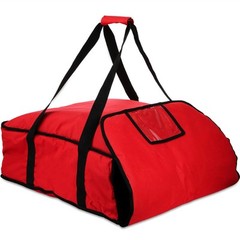 Pizza Warmer Bag Thermal Food Delivery Heavy Duty 22x22x8 Red