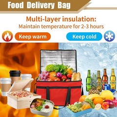 Insulated Bags for Food Delivery XXXL Pizza Delivery Bags for Doordash Large