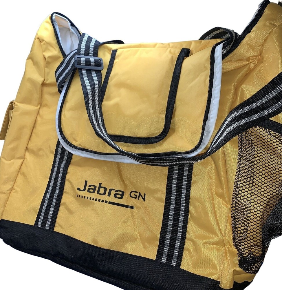 Jabra GN Cooler Bag Yellow Insulated Large with Zipper Handles 7in x 15in x 15in
