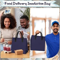 Insulated Delivery Bags 100Pack Thermal Food Cooler Waterproof Storage Tote New