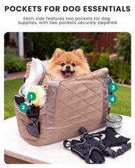 Lightweight Dog Purse Carrier for Small Dogs up to 15 lbs, Dog Tote Bag Puppy…