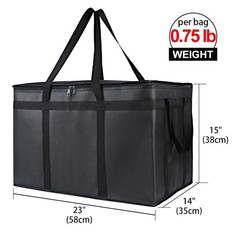 Lightweight 79L Insulated Catering Bag — Black Delivery Solution for All Needs