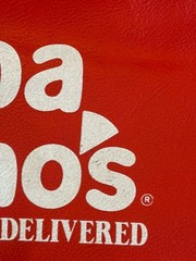 Vintage Papa Gino’s Pizza Delivered Delivery Bag — Approx 21” Long — Mass.