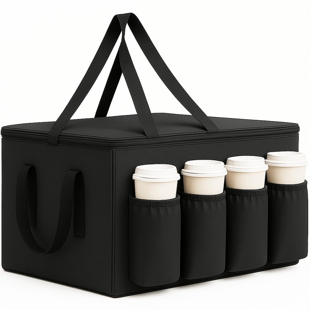Catering Bag for Doordash Uber Eats 22X14X13 Insulated Food Delivery Bag with Cu