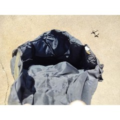 Black Pizza Hut Delivery Bag Red Logo On top 3 Pizzas