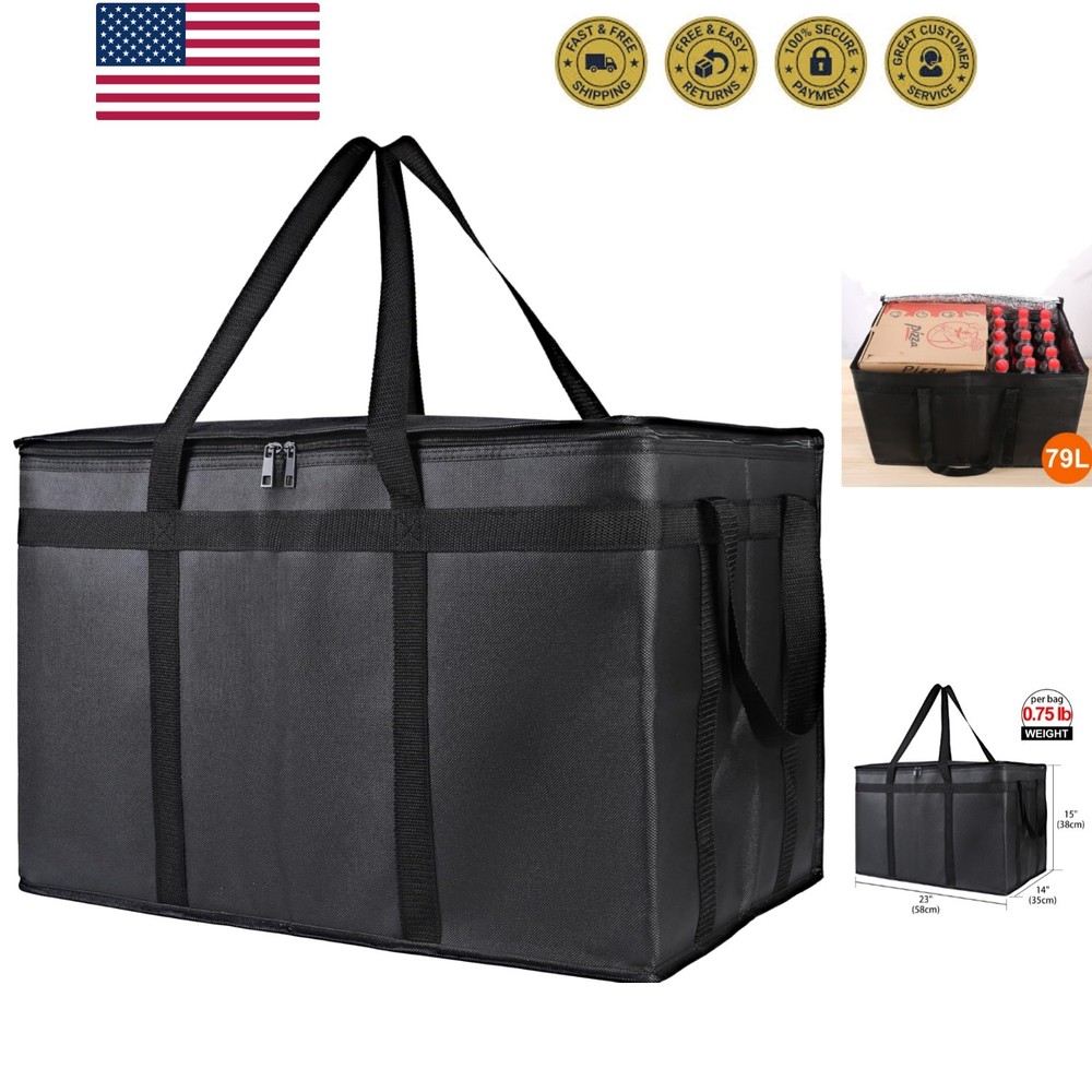 Lightweight 79L Food Delivery Cooler Bag — Perfect for Rideshare Drivers