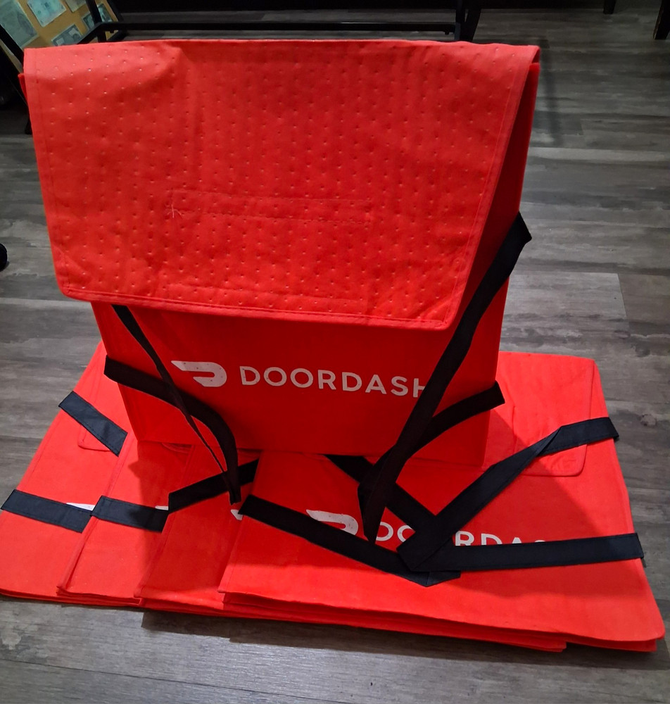 NEW DOORDASH Insulated Pizza Bag for Food Delivery 19X19X5 (LOT OF 5)
