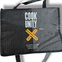 CookUnity Insulated Black Bag Reusable Thermal Food Tote Delivery 13x11x8