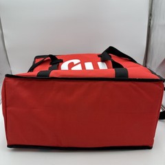 GRUBHUB Official Large 19″x19″x9” Insulated Food Delivery Carrying Tote Bag Red