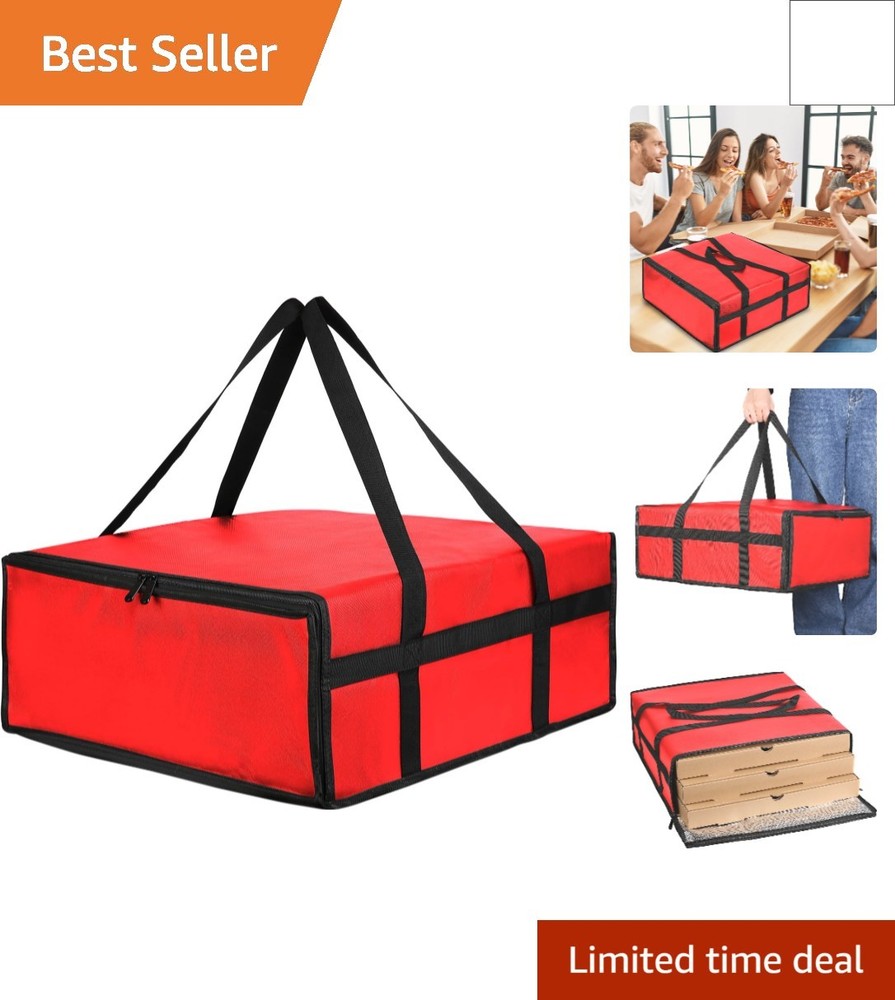 Pizza Carrier Insulated Bags Large for Deliveries, Insulated Pizza Carrier De…
