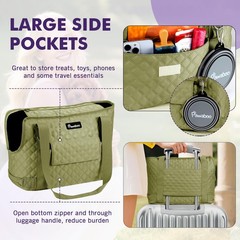 Dog Purse Carrier for Small Dogs with Pocket, Lightweight Dogs and Puppies To…