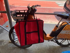 waterproof Insulated Pizza Delivery Bag Food Bag for ebike motorcycle moped