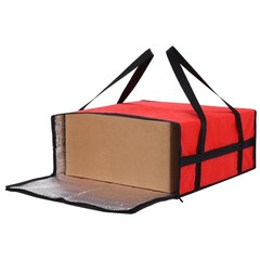 1 Pcs Pizza Bags for Carry 20″x20″x8″ Insulated Bags for Carried Red/Black