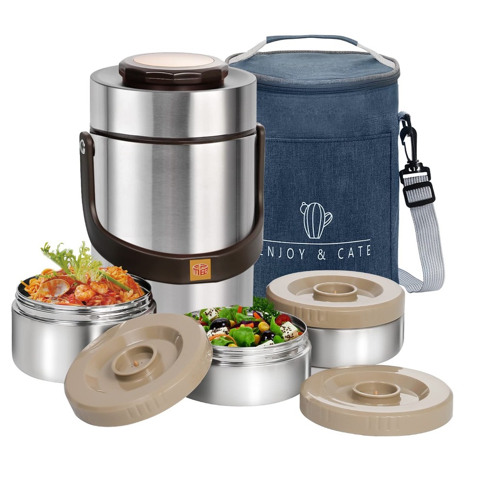 Pawovdeq 67oz Stainless Steel Vacuum Insulated Food Jar Wide Mouth Soup Thermal