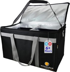 Large Insulated Food Delivery Bag Thermal Hot Cold Catering Transport Carrier