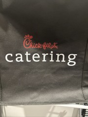 Chick Fil A Catering Tote Bag Lightweight Full Zip 22x12x14. Not Insulated.