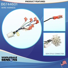 Pitco B6744601 Replacement Wiring Harness Electronic Ignition Module, Right-Hand
