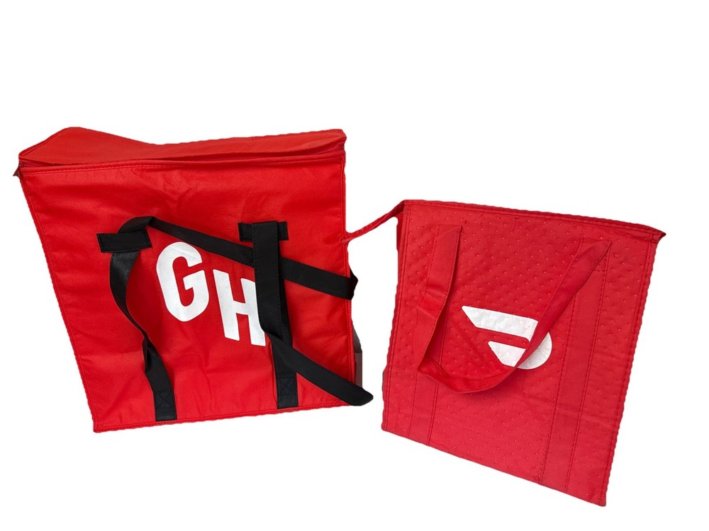 Grubhub DoorDash Insulated Delivery Bags Lot Of 2 STARTER Bags Used
