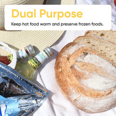 Hot and Cold Insulated Bags for Food Delivery, Grocery Shopping Bags, Food Stora