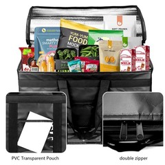 XXXL Large Insulated Cooler Bag Double Zipper Food Delivery Bag Styrofoam Coo…