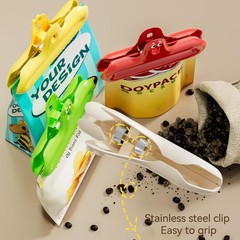 4 Pack Bag Clips, Food Chip Clips Plastic Medium, Multi-colored