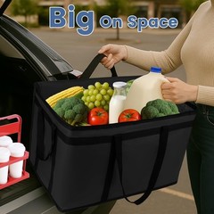 Cooler Insulated Food Delivery Bag & Drink Carrier with Hard Bottom Xxx-Large
