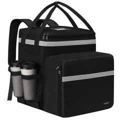 Ytonet Food Delivery Backpack with 7 Cup Holders, XX-Large XX-Large, Grey