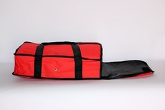 Insulated Pizza Delivery Bag, Red Nylon, 18″ x 18″ x 5″ — Holds up to (2)
