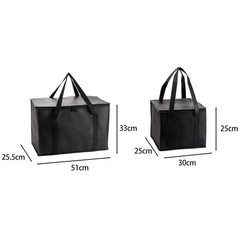 XL Insulated Food Bag Hot Cold Cooler Tote Pizza Warmer Zipper Storage