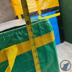 (2) AMAZON COURIER LARGE DELIVERY STORAGE BAGS 28x23x20 *2 TOTE LOTS* BUY BULK!