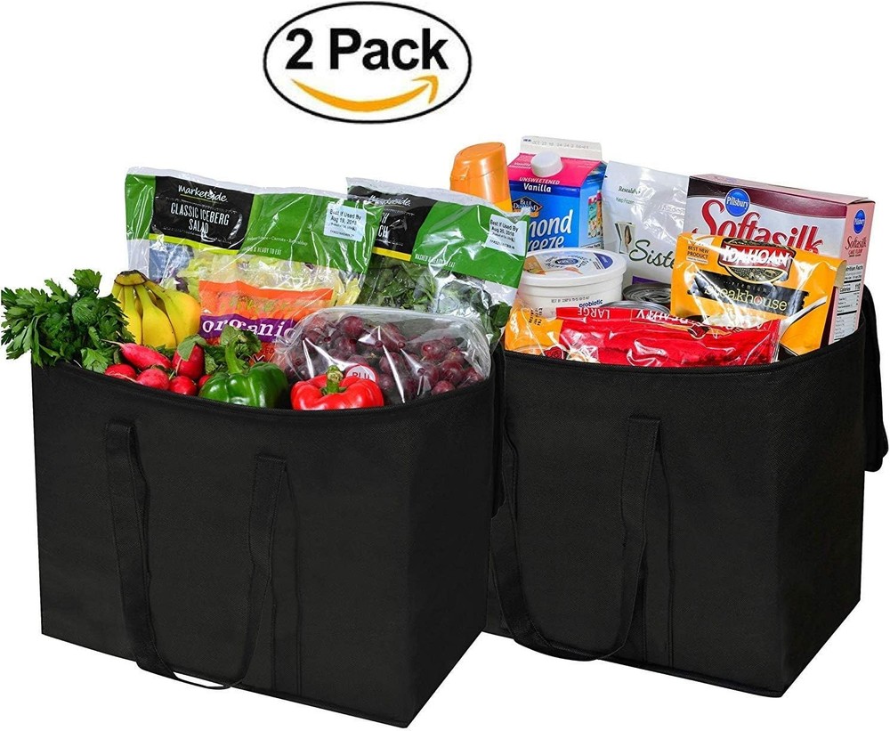 Grocery Totes for Lasting Use for Kitchen, Market, Car, Grocery.