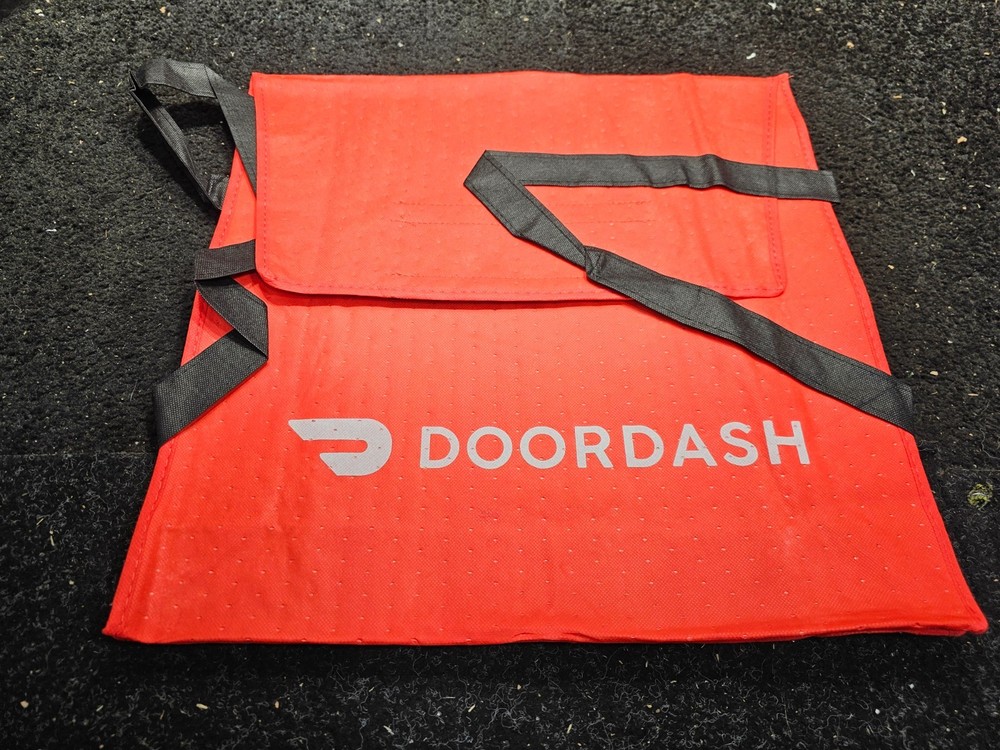 (QTY 5)Door Dash Bags19″ x 19″ With Carry Straps Large Insulated Pizza Delivery