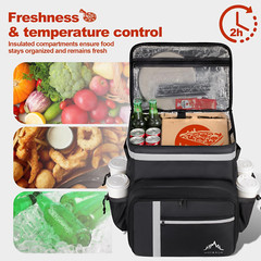 Food Delivery Backpack, Insulated Food Delivery Bags for Takeout Bike