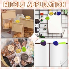 12 PCS Cute Chip Clip Bag Seal Clips,Funny Fruit Shaped Average, Mixcolor