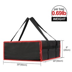 Durable Insulated Grocery & Pizza Delivery Bag, 20″x20″ — Versatile & Stylish