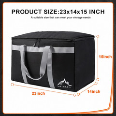 Insulated Food Delivery Bag Xxxl-23Wx15Hx14D Inches Premium Insulated Grocery Ba