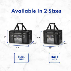 1028683 Commercial Quality Insulated Food Delivery Bag Half-Size, 12″ W x 11.5″